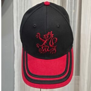 Harry Potter Gryffindor Cap Black Red Lion Crest Hook and Loop Adjustable Hat